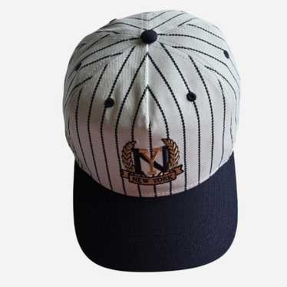 Striped New York Cap